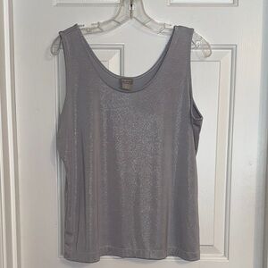 Chico's Metallic Gray Tank Top